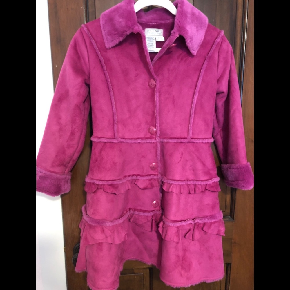 Girls faux fur coat